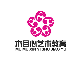 潘樂的木目心藝術教育logo設計