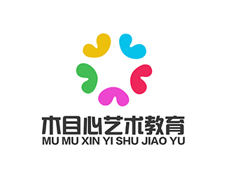 潘樂的木目心藝術教育logo設計