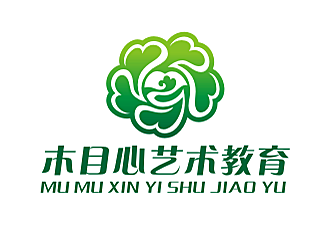 勞志飛的木目心藝術(shù)教育logo設(shè)計