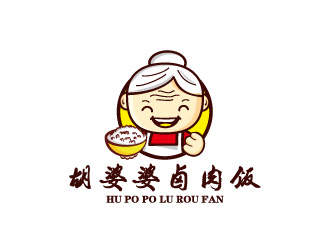 周金進的鹵肉飯中式快餐卡通logologo設計