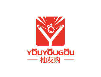 連杰的柚友購電商平臺字體logologo設計