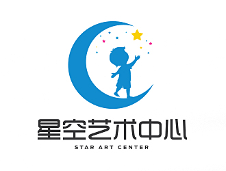 曹芊的星空藝術中心logo設計