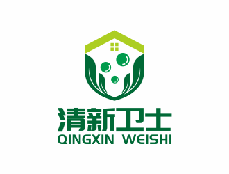 何嘉健的清新衛(wèi)士logo設(shè)計(jì)