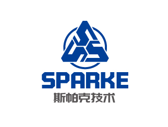 連杰的品牌：sparke ，公司名稱：秦皇島斯帕克技術(shù)工程有限公司logo設(shè)計