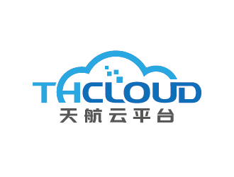 王濤的THCLOUD   天航云平臺(tái)logo設(shè)計(jì)