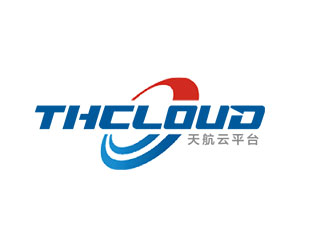 鐘炬的THCLOUD   天航云平臺(tái)logo設(shè)計(jì)