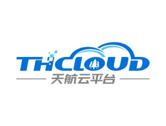 陳國(guó)偉的THCLOUD   天航云平臺(tái)logo設(shè)計(jì)