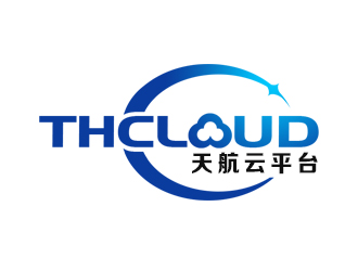 余亮亮的THCLOUD   天航云平臺(tái)logo設(shè)計(jì)