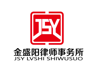 連杰的金盛陽(yáng)律師事務(wù)所logo設(shè)計(jì)