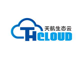 盛銘的THCLOUD   天航云平臺(tái)logo設(shè)計(jì)