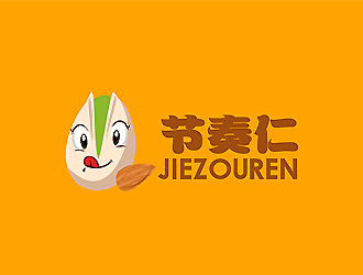 秦曉東的節(jié)奏仁干果食品商標設計logo設計