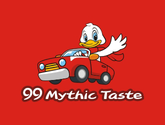 曾翼的99 Mythic Taste（開(kāi)小汽車的鴨子）logo設(shè)計(jì)