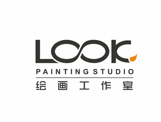 look繪畫(huà)工作室logo設(shè)計(jì)