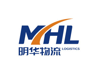 張曉明的明華物流中文字體logologo設計