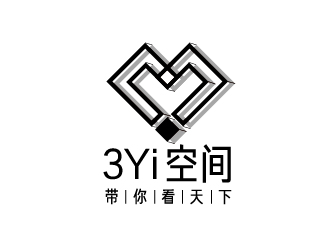 高明奇的3 Yi 空間logo設(shè)計(jì)