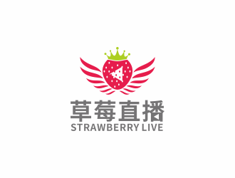 湯儒娟的草莓直播APP電商logo設計logo設計