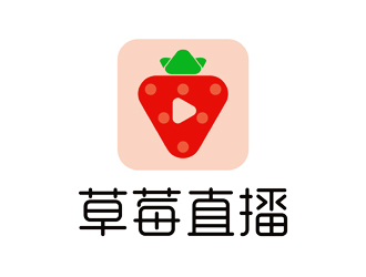 譚家強的草莓直播APP電商logo設計logo設計