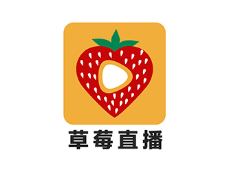 潘樂的草莓直播APP電商logo設計logo設計