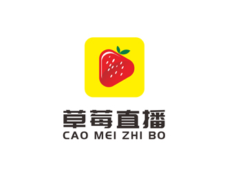 陳今朝的草莓直播APP電商logo設計logo設計