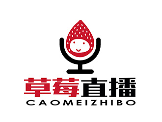 朱兵的草莓直播APP電商logo設計logo設計