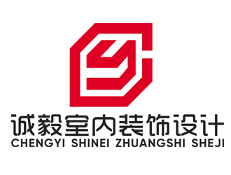 趙鵬的誠毅室內(nèi)裝飾設(shè)計(jì)工作室logo設(shè)計(jì)