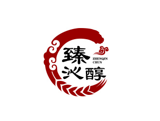 陳川的臻沁醇白酒商標(biāo)設(shè)計logo設(shè)計