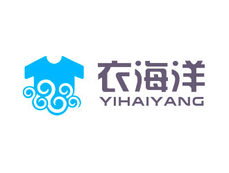 鐘炬的yihaiyang衣海洋logo設(shè)計(jì)