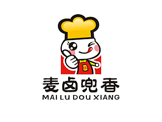 勞志飛的麥鹵兜香食品logo設(shè)計