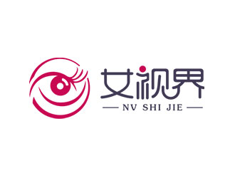 鐘炬的女視界logo設(shè)計