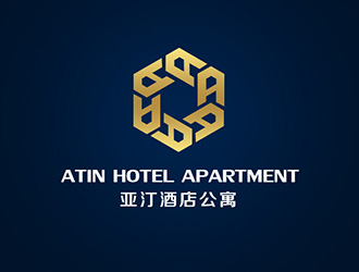 吳曉偉的亞汀酒店公寓 ATIN HOTEL APARTMENTlogo設(shè)計