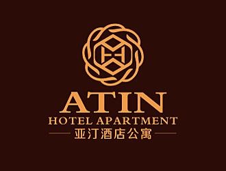 勞志飛的亞汀酒店公寓 ATIN HOTEL APARTMENTlogo設(shè)計