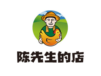 鐘炬的陳先生的店logo設(shè)計(jì)