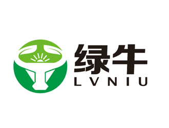 盛銘的綠牛logo設計