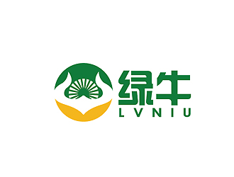 秦曉東的綠牛logo設計