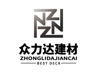 張俊的江蘇眾力達(dá)建材科技有限公司logo設(shè)計(jì)