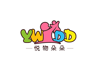 秦曉東的悅物朵朵logo設計