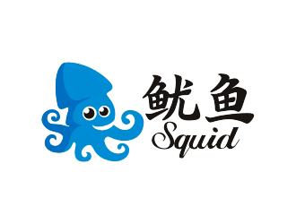 曾翼的魷魚logo設計