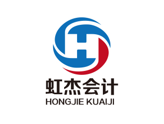 黃安悅的虹杰會計logo設計