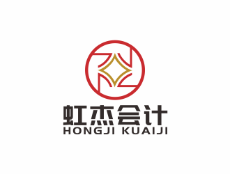 湯儒娟的虹杰會計logo設計