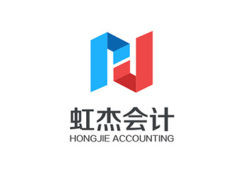 吳曉偉的虹杰會計logo設計