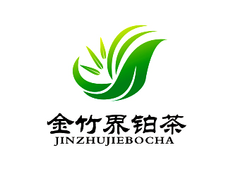 李杰的金竹界鉑茶 LOGOlogo設(shè)計