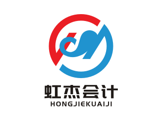 姜彥海的虹杰會計logo設計