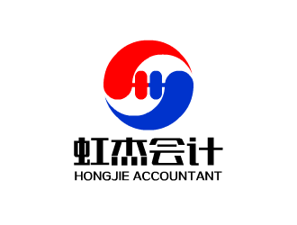 張發(fā)國的虹杰會計logo設計