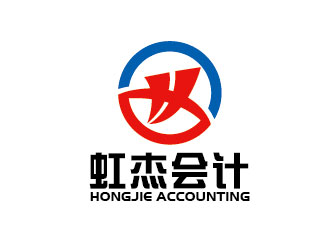 李賀的虹杰會計logo設(shè)計