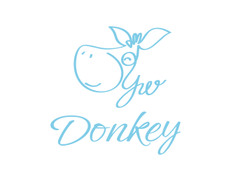 Donkey 手繪線條logologo設(shè)計