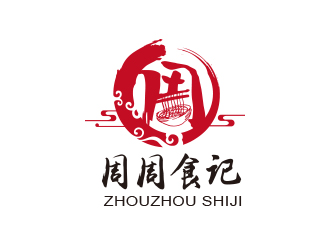 黃安悅的周周食記食品LOGOlogo設計