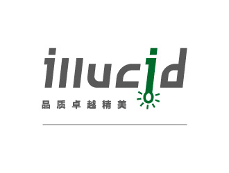 葉美寶的illucid LED燈　英文字母設(shè)計logo設(shè)計