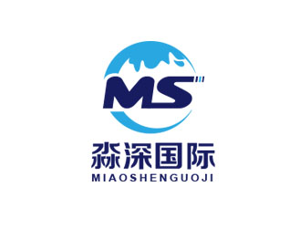 朱紅娟的淼深國際跨境出口logo設計