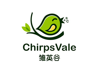 吳曉偉的雛英谷/ChirpsVale英語教育logo設(shè)計(jì)logo設(shè)計(jì)