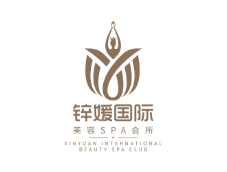 鋅媛國際美容SPA會所logo設(shè)計